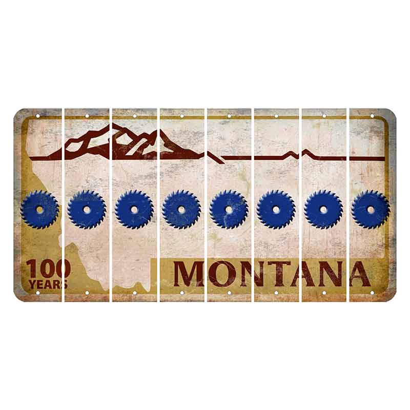 Montana Centennial Cut License Plate Strips (Set of 8) Saw Blade