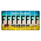 North Dakota Discover the Spirit Cut License Plate Strips (Set of 8) F