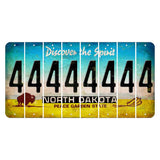 North Dakota Discover the Spirit Cut License Plate Strips (Set of 8) 4