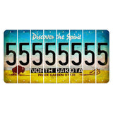 North Dakota Discover the Spirit Cut License Plate Strips (Set of 8) 5