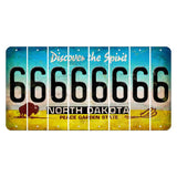 North Dakota Discover the Spirit Cut License Plate Strips (Set of 8) 6