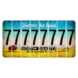 North Dakota Discover the Spirit Cut License Plate Strips (Set of 8) 7