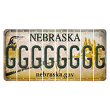 Nebraska.gov Cut License Plate Strips (Set of 8) G