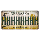 Nebraska.gov Cut License Plate Strips (Set of 8) H