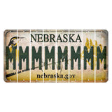 Nebraska.gov Cut License Plate Strips (Set of 8) M