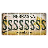 Nebraska.gov Cut License Plate Strips (Set of 8) S