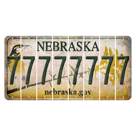 Nebraska.gov Cut License Plate Strips (Set of 8) 7