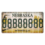 Nebraska.gov Cut License Plate Strips (Set of 8) 8