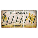 Nebraska.gov Cut License Plate Strips (Set of 8) Forward Slash