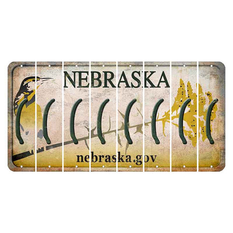 Nebraska.gov Cut License Plate Strips (Set of 8) Parenthesis - Left