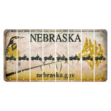 Nebraska.gov Cut License Plate Strips (Set of 8) Motorcycle