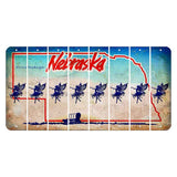 Nebraska Conestoga Wagon Cut License Plate Strips (Set of 8) Fairy