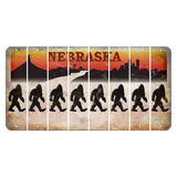 Nebraska Chimney Rock and Skyline Cut License Plate Strips (Set of 8) Bigfoot