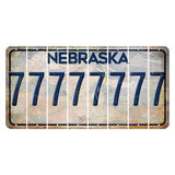 Nebraska Genius of Creative Energy Cut License Plate Strips (Set of 8) 7