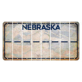 Nebraska Genius of Creative Energy Cut License Plate Strips (Set of 8) Hyphen