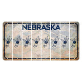 Nebraska Genius of Creative Energy Cut License Plate Strips (Set of 8) Bowling