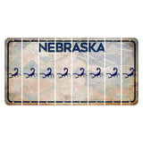 Nebraska Genius of Creative Energy Cut License Plate Strips (Set of 8) Scorpion