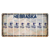 Nebraska Genius of Creative Energy Cut License Plate Strips (Set of 8) Zodiac Sign - Virgo