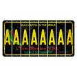 New Mexico Black Chile Cut License Plate Strips (Set of 8) A