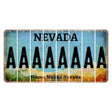 Nevada Home Means Nevada Cut License Plate Strips (Set of 8) A