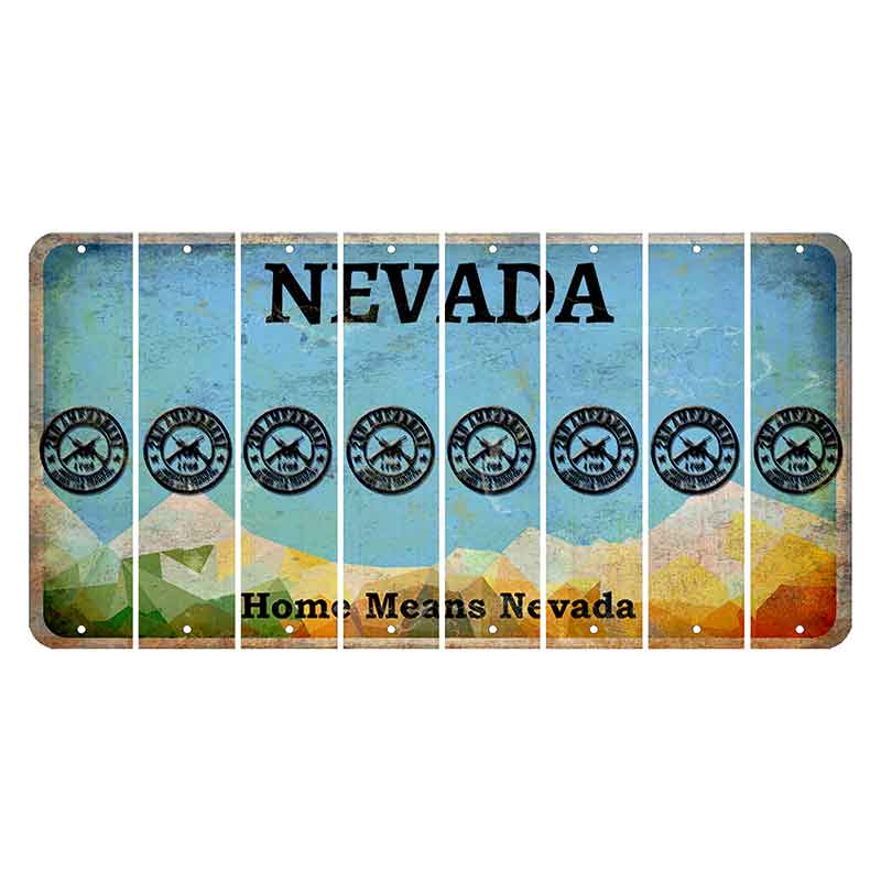 Nevada Home Means Nevada Cut License Plate Strips (Set of 8) 2nd Amendment