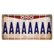 Ohio Pride Cut License Plate Strips (Set of 8) A