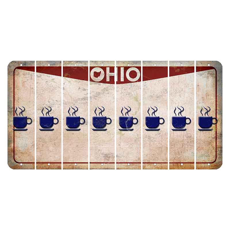 Ohio Pride Cut License Plate Strips (Set of 8) Coffee Mug