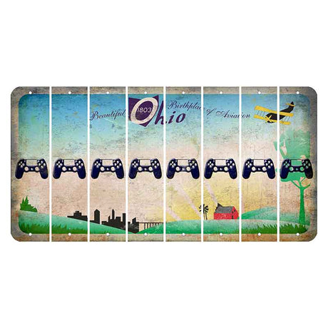 Beautiful Ohio Cut License Plate Strips (Set of 8) PS Controller