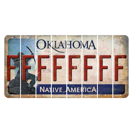 Oklahoma Sacred Rain Arrow Cut License Plate Strips (Set of 8) F