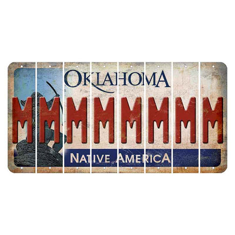 Oklahoma Sacred Rain Arrow Cut License Plate Strips (Set of 8) M