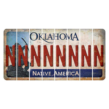 Oklahoma Sacred Rain Arrow Cut License Plate Strips (Set of 8) N