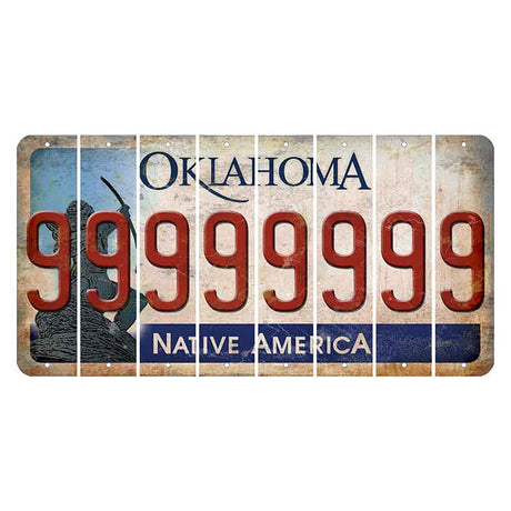 Oklahoma Sacred Rain Arrow Cut License Plate Strips (Set of 8) 9