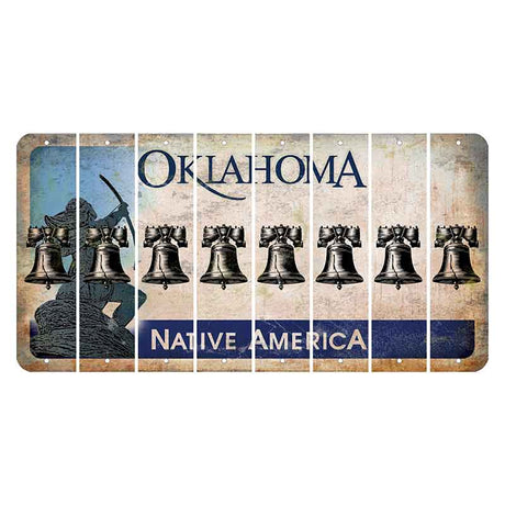 Oklahoma Sacred Rain Arrow Cut License Plate Strips (Set of 8) Liberty Bell