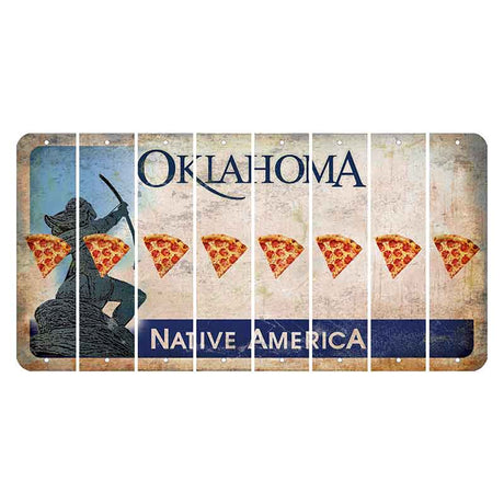 Oklahoma Sacred Rain Arrow Cut License Plate Strips (Set of 8) Pizza