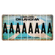 Oklahoma Scissor-Tailed Flycatcher Cut License Plate Strips (Set of 8) A