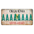 Oklahoma Osage Nation Cut License Plate Strips (Set of 8) A