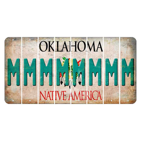 Oklahoma Osage Nation Cut License Plate Strips (Set of 8) M