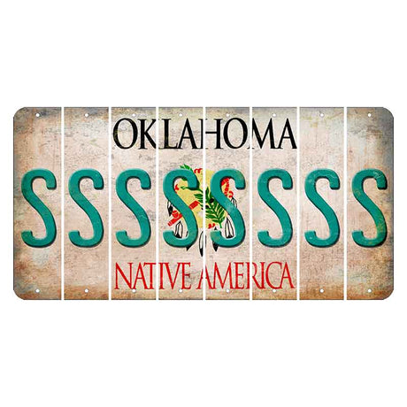 Oklahoma Osage Nation Cut License Plate Strips (Set of 8) S