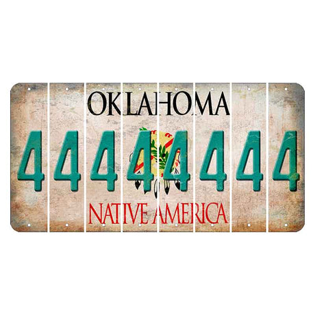 Oklahoma Osage Nation Cut License Plate Strips (Set of 8) 4