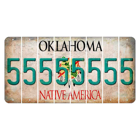 Oklahoma Osage Nation Cut License Plate Strips (Set of 8) 5