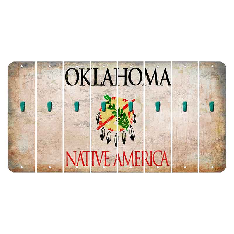 Oklahoma Osage Nation Cut License Plate Strips (Set of 8) Apostrophe