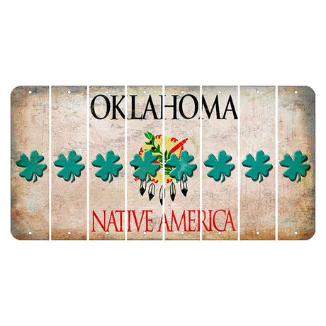 Oklahoma Osage Nation Cut License Plate Strips (Set of 8) Shamrock