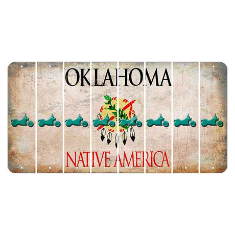 Oklahoma Osage Nation Cut License Plate Strips (Set of 8) Motorcycle