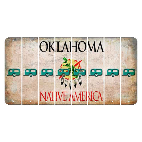 Oklahoma Osage Nation Cut License Plate Strips (Set of 8) Trailer