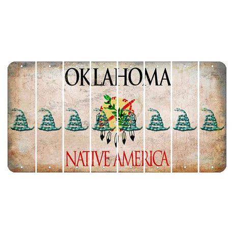 Oklahoma Osage Nation Cut License Plate Strips (Set of 8) Gadsden