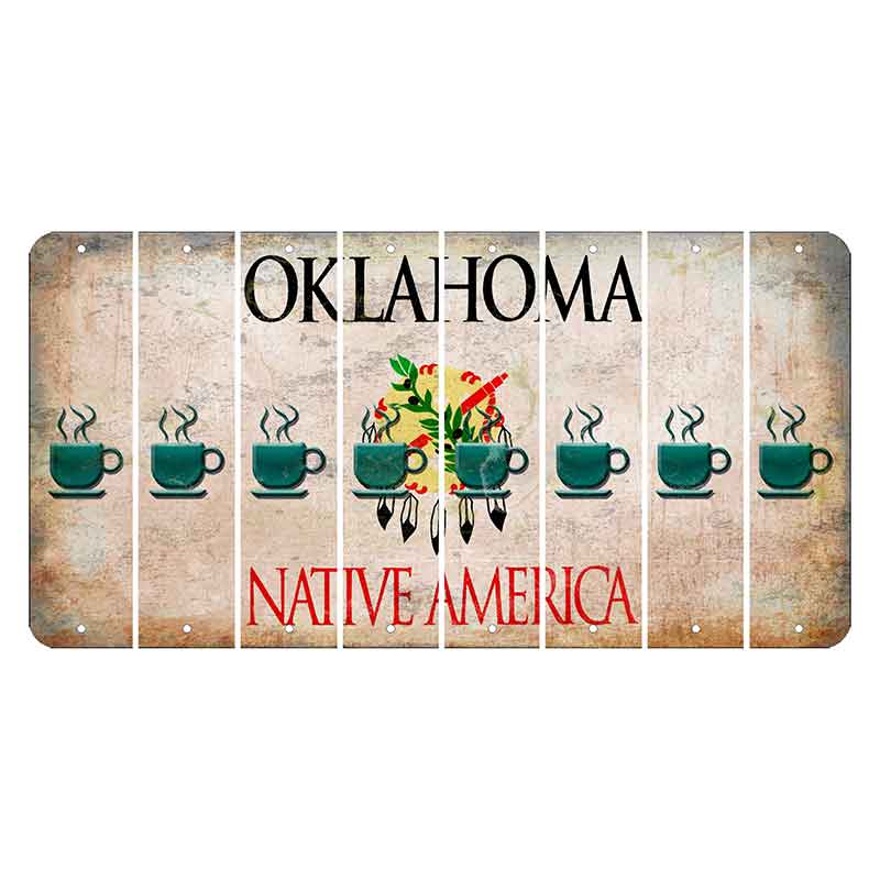 Oklahoma Osage Nation Cut License Plate Strips (Set of 8) Coffee Mug