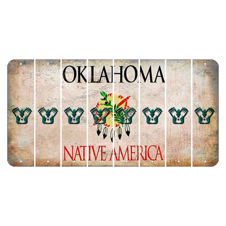 Oklahoma Osage Nation Cut License Plate Strips (Set of 8) Engine