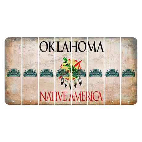 Oklahoma Osage Nation Cut License Plate Strips (Set of 8) Hot Rod