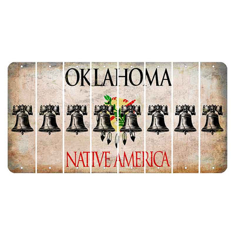 Oklahoma Osage Nation Cut License Plate Strips (Set of 8) Liberty Bell