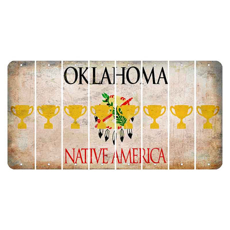 Oklahoma Osage Nation Cut License Plate Strips (Set of 8) Trophy